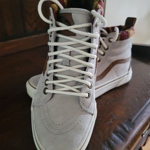 Vans neutral high tops Aztec design 7.5